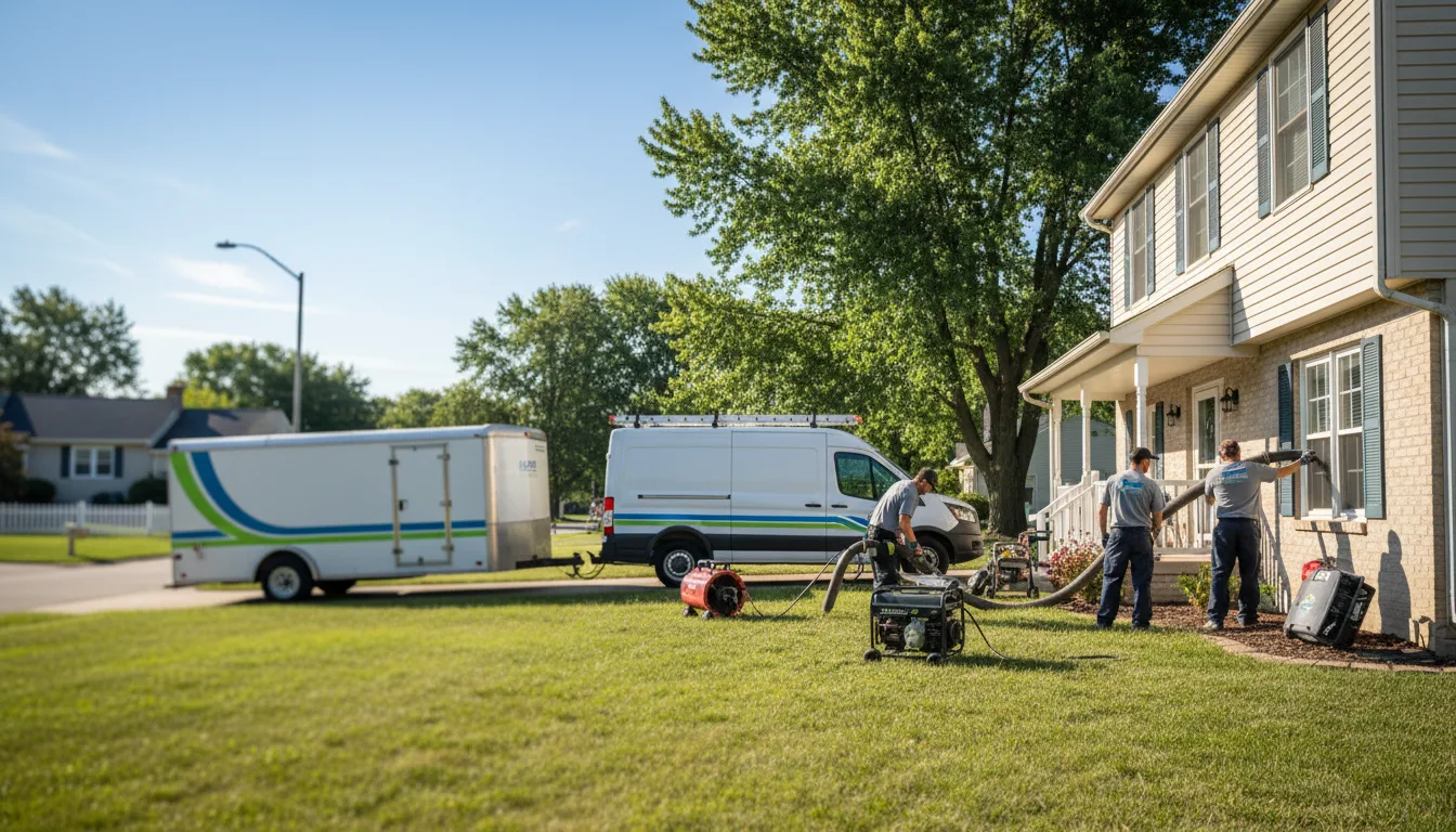 Flooded Basement Restoration And Cleanup With Repair in King, WI near me